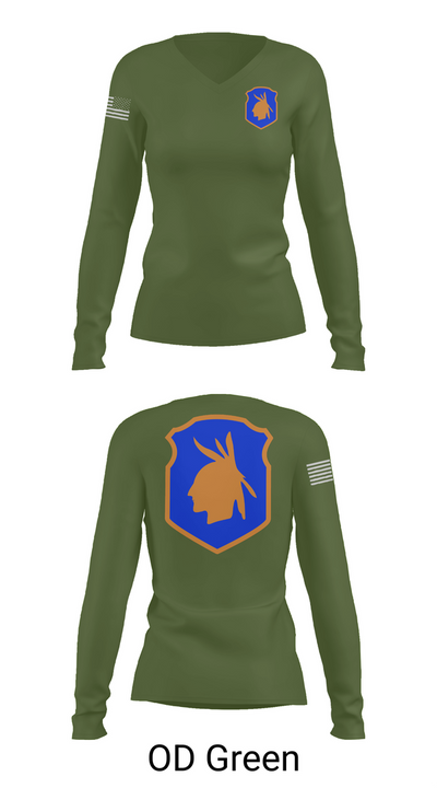 98th training div 48572159 Women's Long Sleeve V-neck Shirt - 57
