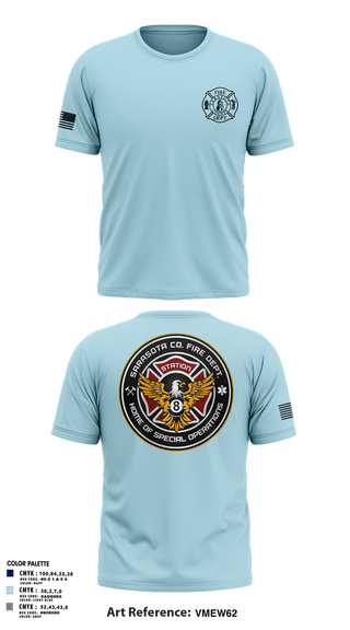 Old School Cotton Feel Shirt, Sarasota County Fire Department, , Teamtime, Team time, sublimation, custom sports apparel, team uniforms, spirit wear, spiritwear, sports uniforms, custom shirts, team store, custom team store, fundraiser sports, apparel fundraiser