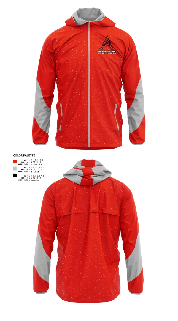 Windbreaker, St Augustine Catholic High School, Spirit Store, Teamtime, Team time, sublimation, custom sports apparel, team uniforms, spirit wear, spiritwear, sports uniforms, custom shirts, team store, custom team store, fundraiser sports, apparel fundraiser