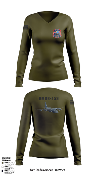 Womens Long Sleeve Vneck Shirt, Vmgr-153, , Teamtime, Team time, sublimation, custom sports apparel, team uniforms, spirit wear, spiritwear, sports uniforms, custom shirts, team store, custom team store, fundraiser sports, apparel fundraiser