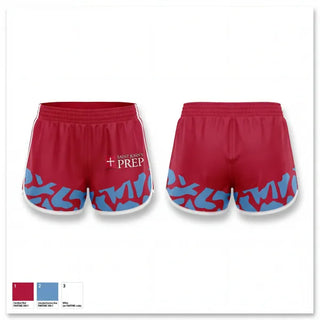 Womens Shorts, Saint John's Preparatory School Track & Field, Track & Field, Teamtime, Team time, sublimation, custom sports apparel, team uniforms, spirit wear, spiritwear, sports uniforms, custom shirts, team store, custom team store, fundraiser sports, apparel fundraiser