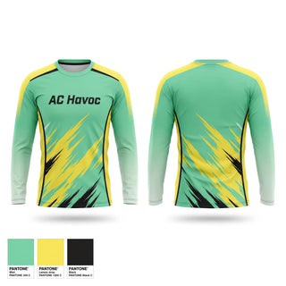 Long Sleeve Performance Shirt, AC Havoc, Baseball, Teamtime, Team time, sublimation, custom sports apparel, team uniforms, spirit wear, spiritwear, sports uniforms, custom shirts, team store, custom team store, fundraiser sports, apparel fundraiser