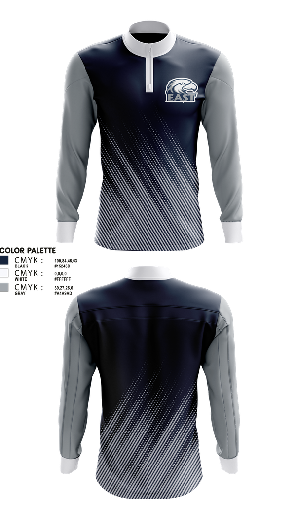 Quarter Zip Jacket, East Jackson Wrestling, Wrestling, Teamtime, Team time, sublimation, custom sports apparel, team uniforms, spirit wear, spiritwear, sports uniforms, custom shirts, team store, custom team store, fundraiser sports, apparel fundraiser