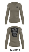 Lynn Police Department 77288098 Women's Long Sleeve V-neck Shirt - 11