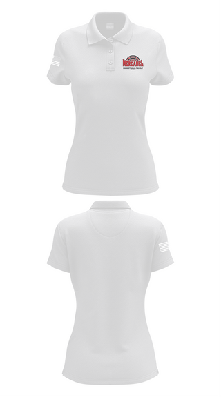 Womens Short Sleeve Performance Polo, Mercadel Basketball, Men's Basketball, Teamtime, Team time, sublimation, custom sports apparel, team uniforms, spirit wear, spiritwear, sports uniforms, custom shirts, team store, custom team store, fundraiser sports, apparel fundraiser