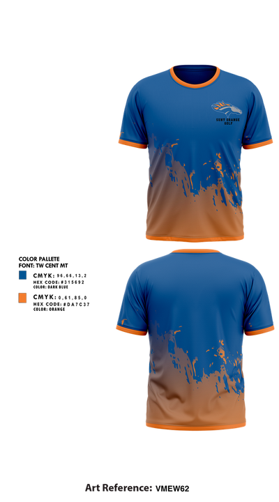 SUNY Orange Golf 10827581 Short Sleeve Performance Shirt - 1