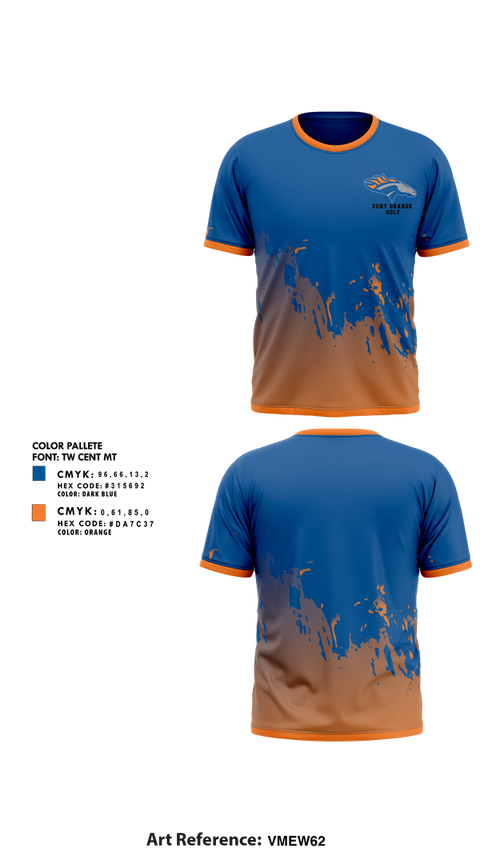 Short Sleeve Performance Shirt, SUNY Orange Golf, Golf, Teamtime, Team time, sublimation, custom sports apparel, team uniforms, spirit wear, spiritwear, sports uniforms, custom shirts, team store, custom team store, fundraiser sports, apparel fundraiser