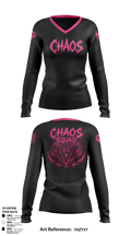 Chaos squad Women's Long Sleeve V-neck Shirt - 5