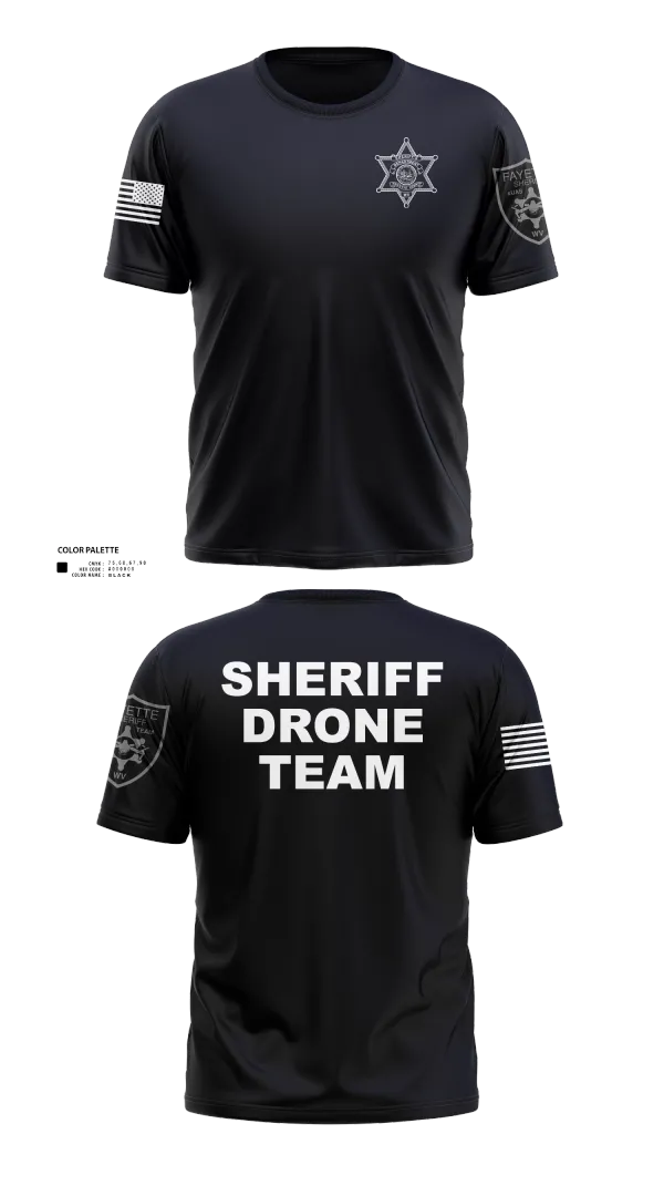 Old School Cotton Feel Shirt, Fayette County Sheriff WV, Police, Teamtime, Team time, sublimation, custom sports apparel, team uniforms, spirit wear, spiritwear, sports uniforms, custom shirts, team store, custom team store, fundraiser sports, apparel fundraiser