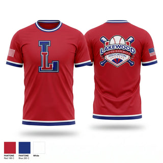 Short Sleeve Performance Shirt, Lakewood Youth Baseball Association, Baseball, Teamtime, Team time, sublimation, custom sports apparel, team uniforms, spirit wear, spiritwear, sports uniforms, custom shirts, team store, custom team store, fundraiser sports, apparel fundraiser