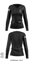 NCTC Class 25200 18303376 Women's Long Sleeve V-neck Shirt - 102