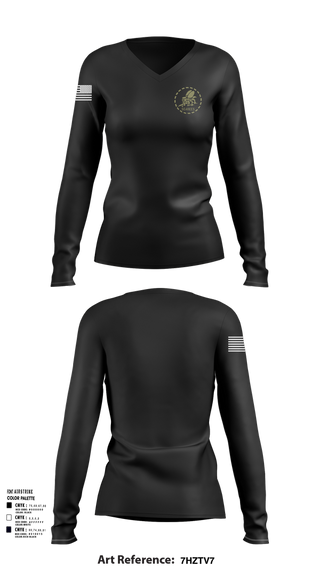 Womens Long Sleeve Vneck Shirt, NCTC Class 25200, , Teamtime, Team time, sublimation, custom sports apparel, team uniforms, spirit wear, spiritwear, sports uniforms, custom shirts, team store, custom team store, fundraiser sports, apparel fundraiser