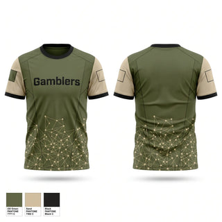 Soft Poly Tee Cotton Like Feel, Gamblers, Ice Hockey, Teamtime, Team time, sublimation, custom sports apparel, team uniforms, spirit wear, spiritwear, sports uniforms, custom shirts, team store, custom team store, fundraiser sports, apparel fundraiser