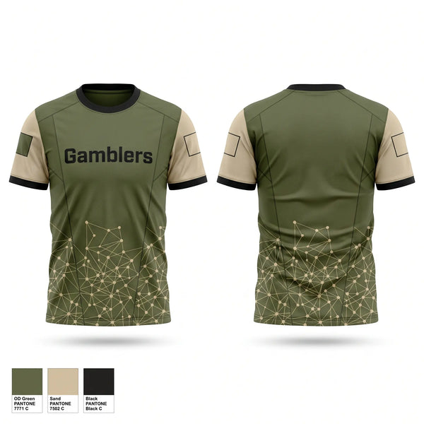 Soft Poly Tee Cotton Like Feel, Gamblers, Ice Hockey, Teamtime, Team time, sublimation, custom sports apparel, team uniforms, spirit wear, spiritwear, sports uniforms, custom shirts, team store, custom team store, fundraiser sports, apparel fundraiser