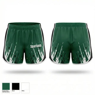 Womens Shorts, Spartans, Softball, Teamtime, Team time, sublimation, custom sports apparel, team uniforms, spirit wear, spiritwear, sports uniforms, custom shirts, team store, custom team store, fundraiser sports, apparel fundraiser