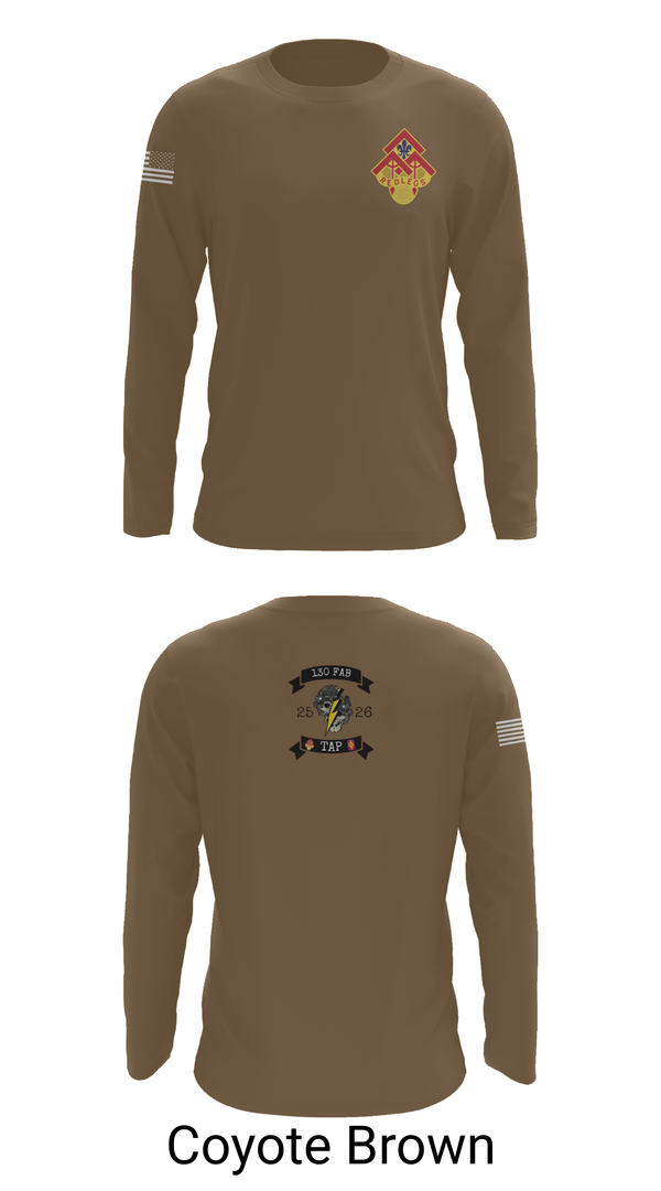 Long Sleeve Performance Shirt, 130th FAB Target Acquisition Platoon, , Teamtime, Team time, sublimation, custom sports apparel, team uniforms, spirit wear, spiritwear, sports uniforms, custom shirts, team store, custom team store, fundraiser sports, apparel fundraiser