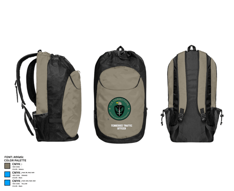 Gear Bag, Tennessee Traffic Officer, Police, Teamtime, Team time, sublimation, custom sports apparel, team uniforms, spirit wear, spiritwear, sports uniforms, custom shirts, team store, custom team store, fundraiser sports, apparel fundraiser