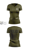 Shirley Police Department Women's Short Sleeve V-neck Shirt - 10