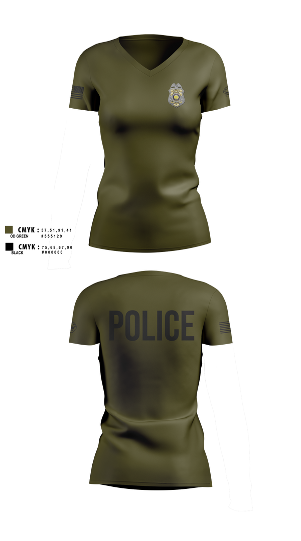 Womens Short Sleeve Vneck Shirt, Shirley Police Department, Police, Teamtime, Team time, sublimation, custom sports apparel, team uniforms, spirit wear, spiritwear, sports uniforms, custom shirts, team store, custom team store, fundraiser sports, apparel fundraiser