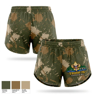 Womens Shorts, Troop 76, , Teamtime, Team time, sublimation, custom sports apparel, team uniforms, spirit wear, spiritwear, sports uniforms, custom shirts, team store, custom team store, fundraiser sports, apparel fundraiser
