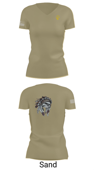 Womens Short Sleeve Vneck Shirt, 6-9 Cavalry Regiment, , Teamtime, Team time, sublimation, custom sports apparel, team uniforms, spirit wear, spiritwear, sports uniforms, custom shirts, team store, custom team store, fundraiser sports, apparel fundraiser