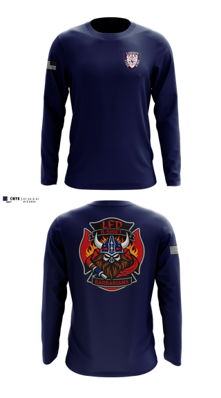 Long Sleeve Performance Shirt, LFD, Fire Department, Teamtime, Team time, sublimation, custom sports apparel, team uniforms, spirit wear, spiritwear, sports uniforms, custom shirts, team store, custom team store, fundraiser sports, apparel fundraiser