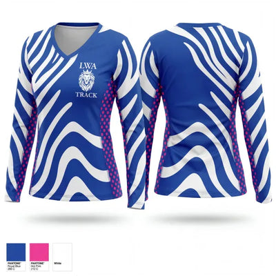 LWA Track 63085657 Women's Long Sleeve V-neck Shirt - 1