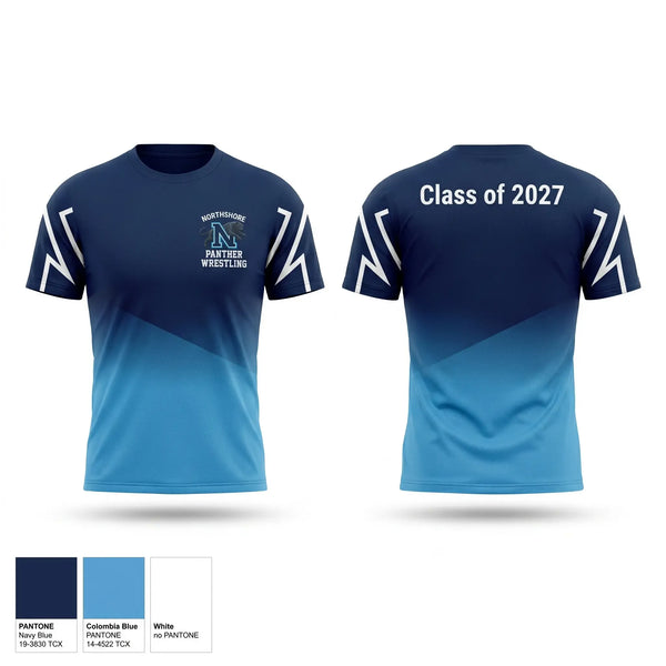 Short Sleeve Performance Shirt, Northshore Panthers, Wrestling, Teamtime, Team time, sublimation, custom sports apparel, team uniforms, spirit wear, spiritwear, sports uniforms, custom shirts, team store, custom team store, fundraiser sports, apparel fundraiser