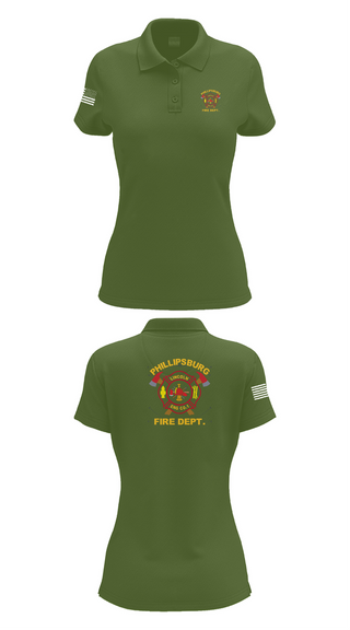 Womens Short Sleeve Performance Polo, PHILLIPSBURG FIRE DEPARTMENT, , Teamtime, Team time, sublimation, custom sports apparel, team uniforms, spirit wear, spiritwear, sports uniforms, custom shirts, team store, custom team store, fundraiser sports, apparel fundraiser