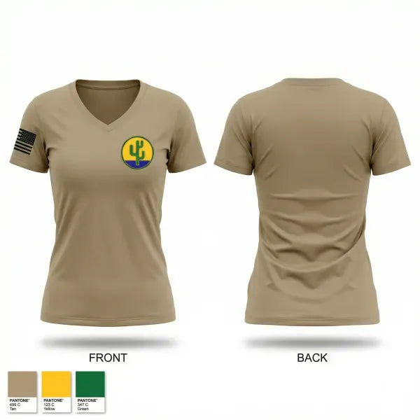Womens Short Sleeve Vneck Shirt, 236 ICTC, Army, Teamtime, Team time, sublimation, custom sports apparel, team uniforms, spirit wear, spiritwear, sports uniforms, custom shirts, team store, custom team store, fundraiser sports, apparel fundraiser