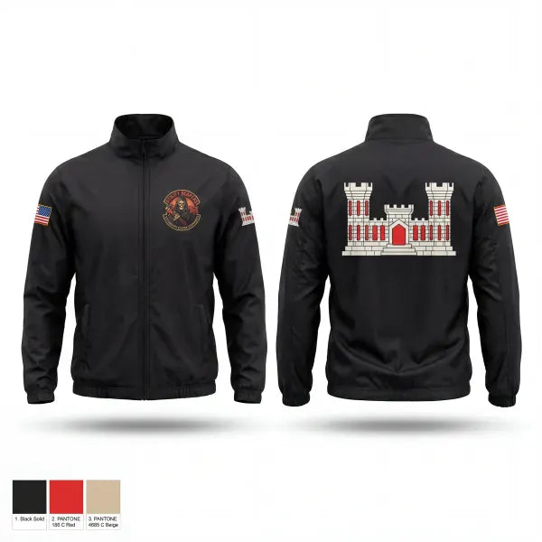 Windbreaker, 333rd Engineer Detachment, Army, Teamtime, Team time, sublimation, custom sports apparel, team uniforms, spirit wear, spiritwear, sports uniforms, custom shirts, team store, custom team store, fundraiser sports, apparel fundraiser