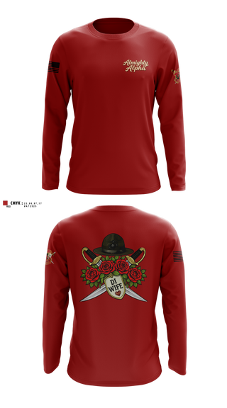 Long Sleeve Performance Shirt, Alpha company, Marines, Teamtime, Team time, sublimation, custom sports apparel, team uniforms, spirit wear, spiritwear, sports uniforms, custom shirts, team store, custom team store, fundraiser sports, apparel fundraiser