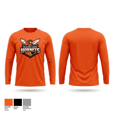 Hornets Long Sleeve Performance Shirt 2