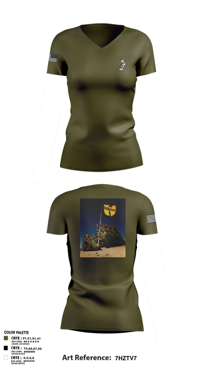Hole Diggers 54913619 Women's Short Sleeve V-neck Shirt - 1