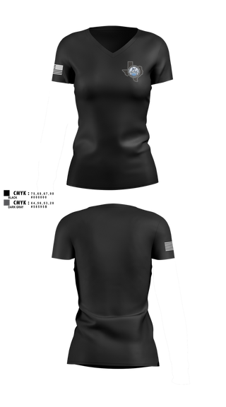 Womens Short Sleeve Vneck Shirt, Nueces County Constable PCT4, , Teamtime, Team time, sublimation, custom sports apparel, team uniforms, spirit wear, spiritwear, sports uniforms, custom shirts, team store, custom team store, fundraiser sports, apparel fundraiser