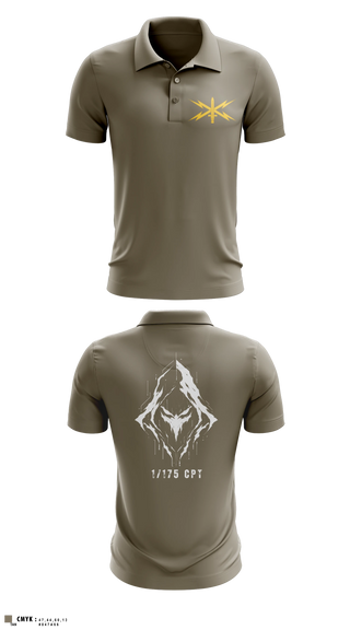 Short Sleeve Performance Polo, 175 CPT, National Guard, Teamtime, Team time, sublimation, custom sports apparel, team uniforms, spirit wear, spiritwear, sports uniforms, custom shirts, team store, custom team store, fundraiser sports, apparel fundraiser