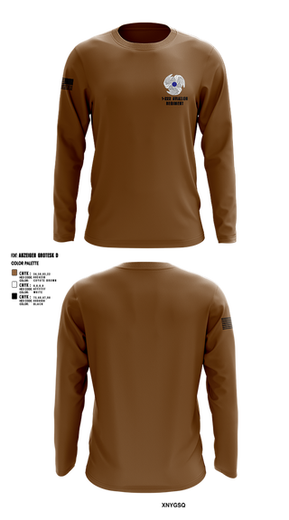 Long Sleeve Performance Shirt, 1-222 Aviaition Regiment, Army, Teamtime, Team time, sublimation, custom sports apparel, team uniforms, spirit wear, spiritwear, sports uniforms, custom shirts, team store, custom team store, fundraiser sports, apparel fundraiser
