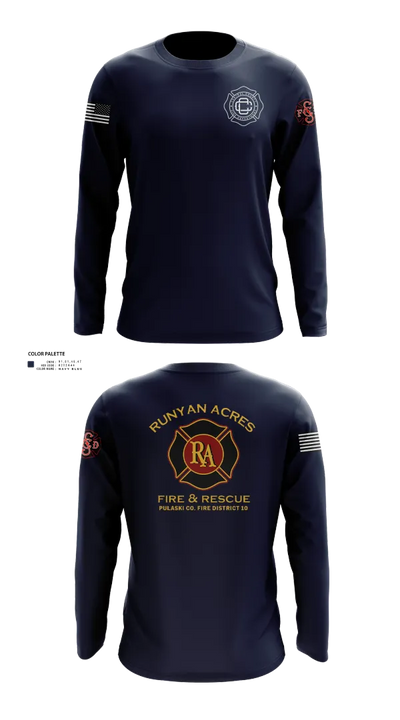 RUNYAN ACRES FIRE DEPARTMENT 34134469 Long Sleeve Performance Shirt 21