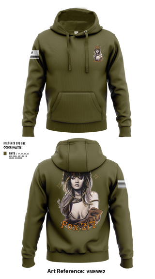 Hoodie, Fox 2/7, Marines, Teamtime, Team time, sublimation, custom sports apparel, team uniforms, spirit wear, spiritwear, sports uniforms, custom shirts, team store, custom team store, fundraiser sports, apparel fundraiser