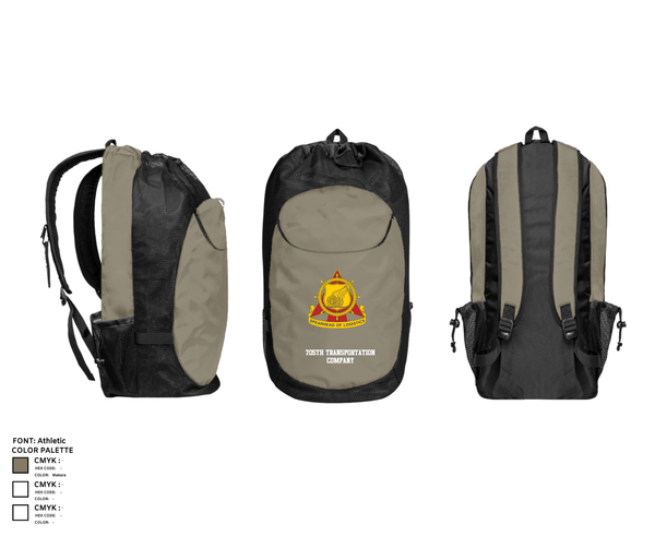 Gear Bag, 705th Transportation Company, Army, Teamtime, Team time, sublimation, custom sports apparel, team uniforms, spirit wear, spiritwear, sports uniforms, custom shirts, team store, custom team store, fundraiser sports, apparel fundraiser