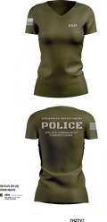 ISP 24668312 Women's Short Sleeve V-neck Shirt - 2