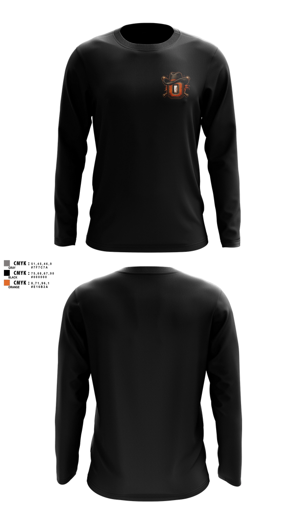 Long Sleeve Performance Shirt, Oxford Outlaws, Baseball, Teamtime, Team time, sublimation, custom sports apparel, team uniforms, spirit wear, spiritwear, sports uniforms, custom shirts, team store, custom team store, fundraiser sports, apparel fundraiser