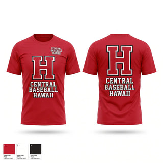 Short Sleeve Performance Shirt, Central Baseball Hawaii, Baseball, Teamtime, Team time, sublimation, custom sports apparel, team uniforms, spirit wear, spiritwear, sports uniforms, custom shirts, team store, custom team store, fundraiser sports, apparel fundraiser