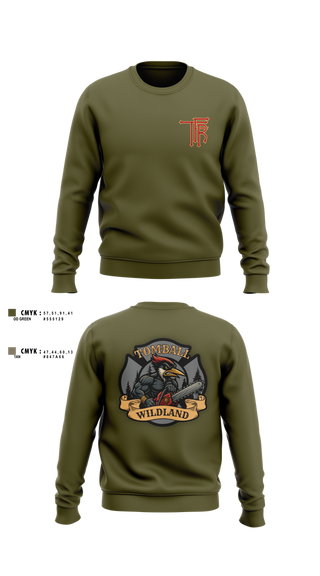 Crew Neck Sweatshirt, Tomball Wildland, , Teamtime, Team time, sublimation, custom sports apparel, team uniforms, spirit wear, spiritwear, sports uniforms, custom shirts, team store, custom team store, fundraiser sports, apparel fundraiser