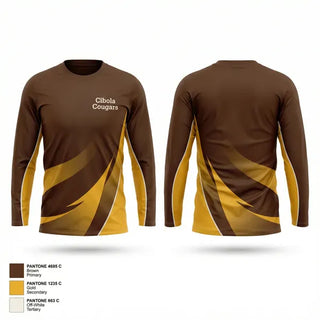 Long Sleeve Performance Shirt, Cibola Cougars, Baseball, Teamtime, Team time, sublimation, custom sports apparel, team uniforms, spirit wear, spiritwear, sports uniforms, custom shirts, team store, custom team store, fundraiser sports, apparel fundraiser