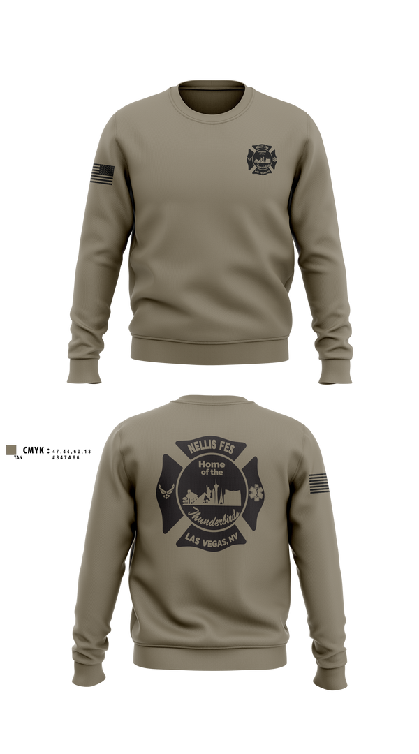 Crew Neck Sweatshirt, 99 CES/CEF, Air Force, Teamtime, Team time, sublimation, custom sports apparel, team uniforms, spirit wear, spiritwear, sports uniforms, custom shirts, team store, custom team store, fundraiser sports, apparel fundraiser