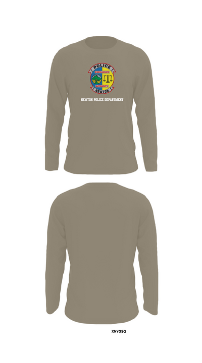 Newton Police Department 7766110 Long Sleeve Performance Shirt 69