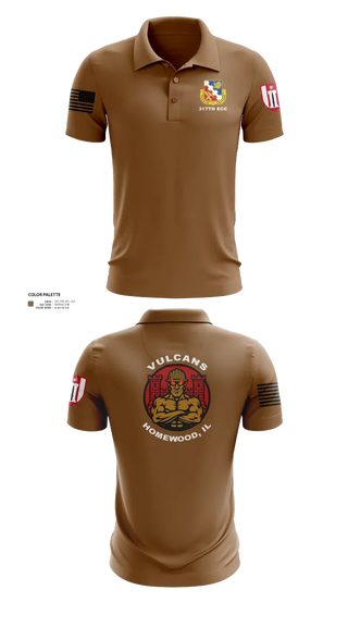 Short Sleeve Performance Polo, 317th ECC, Army, Teamtime, Team time, sublimation, custom sports apparel, team uniforms, spirit wear, spiritwear, sports uniforms, custom shirts, team store, custom team store, fundraiser sports, apparel fundraiser