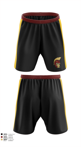 Athletic Shorts With Pockets, Minnesota State Academy for the Deaf Trojans, Cheer, Teamtime, Team time, sublimation, custom sports apparel, team uniforms, spirit wear, spiritwear, sports uniforms, custom shirts, team store, custom team store, fundraiser sports, apparel fundraiser