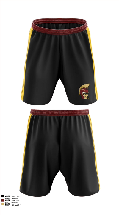 Minnesota State Academy for the Deaf Trojans Athletic Shorts With Pockets - 4
